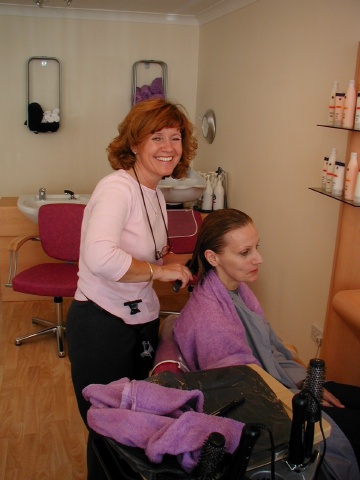 Heather hard at work