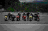 Bikes parked on the Italian / French Border